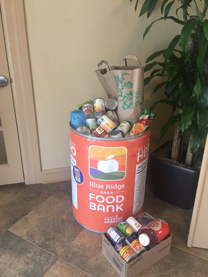 Blue Ridge Area Food Bank Receives Donations from Treesdale Apartments